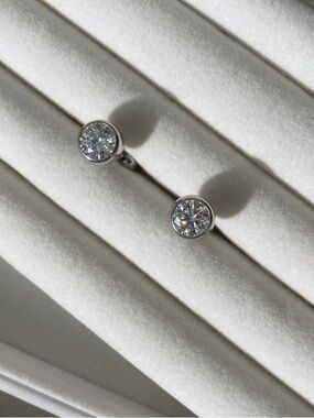 Elegant 925 Sterling Silver Stud Earrings